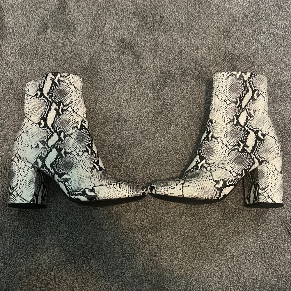 Madden Girl Snakeskin Booties